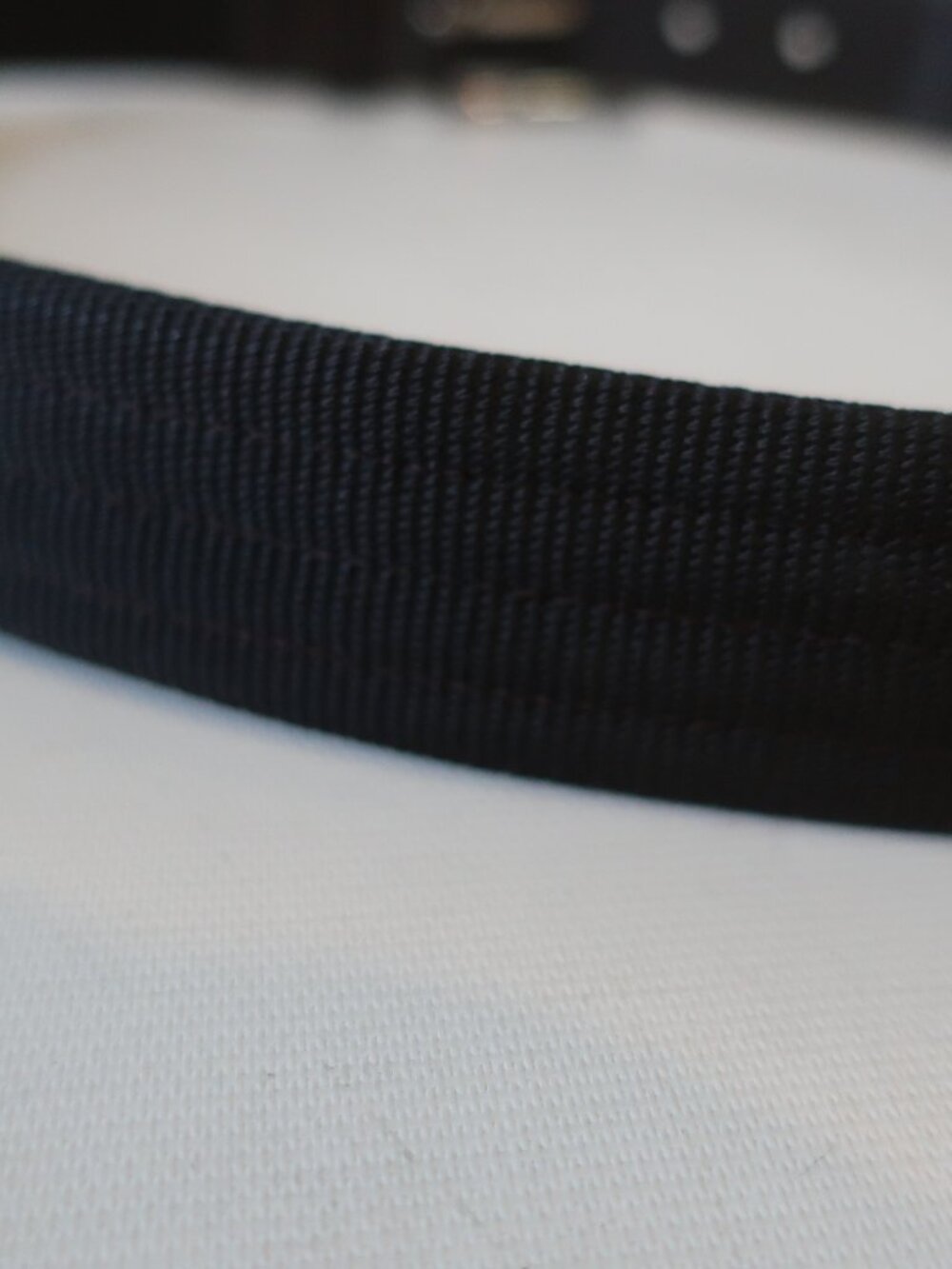 Mens Prada Brown Fabric & Leather Silver Buckle Belt 38/95 - Picture 9 of 10